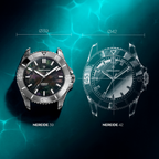 Venezianico Nereide Tungsteno 39 Men’s Grey Automatic Diver Watch