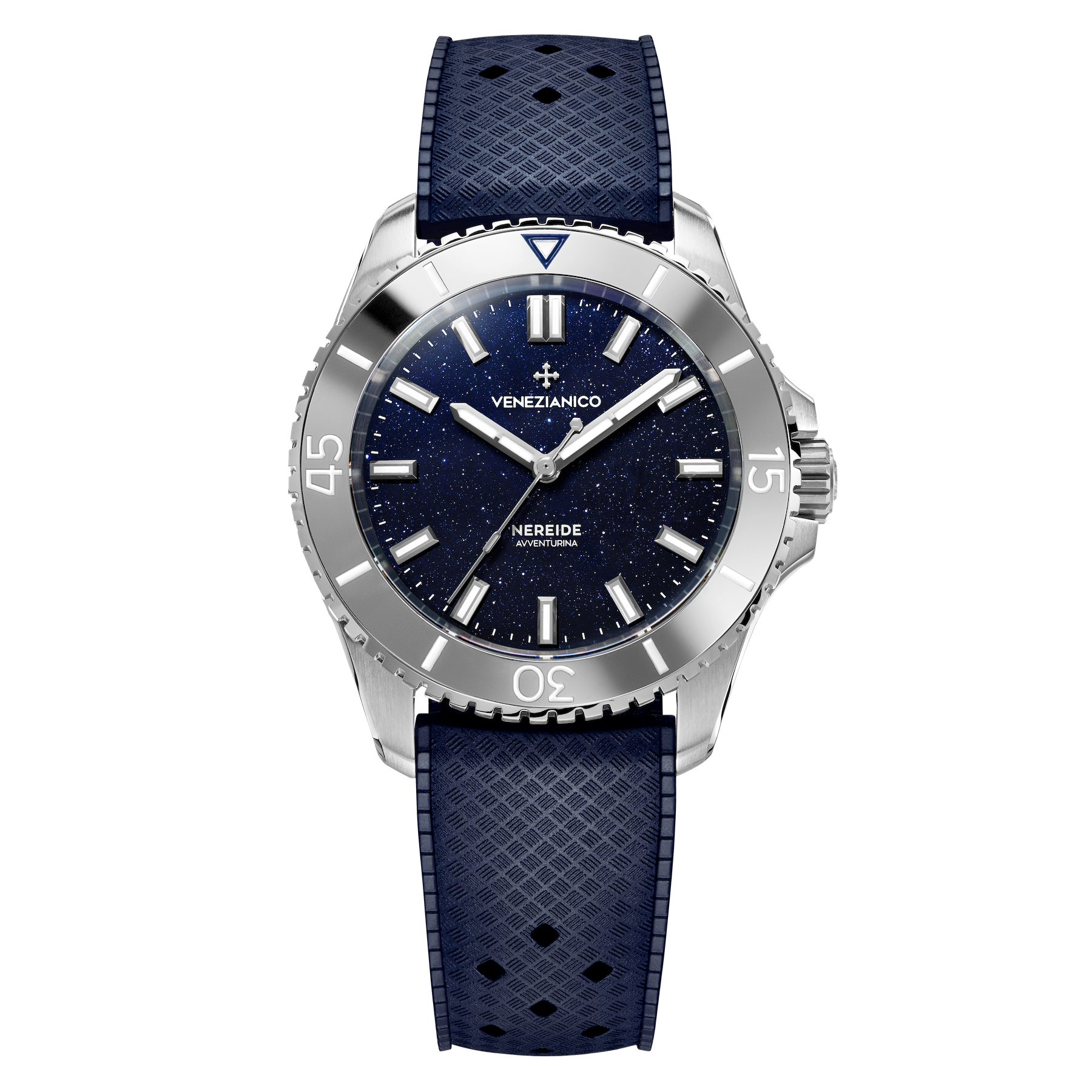 Venezianico Nereide Avventurina 39 Men’s Blue Diver Automatic Watch