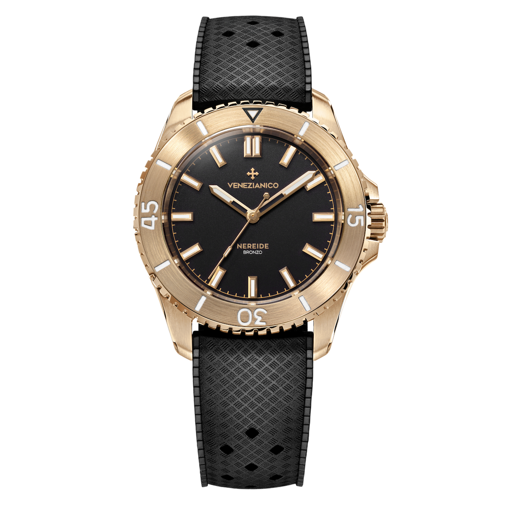 Venezianico Nereide Bronzo Men's Black Bronze Automatic Watch