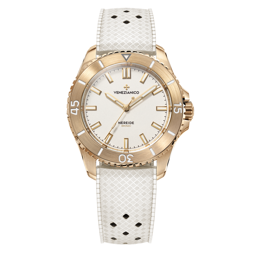 Venezianico Nereide Bronzo Men's Automatic Bronze White Watch