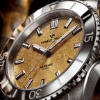 Venezianico Nereide Aureo 39 Men's Automatic Gold Diver Watch