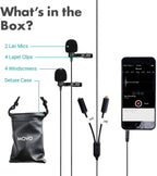 Movo Lav w/ Secondary Mic & Headphone Monitoring