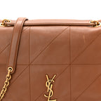 Lambskin Matelasse Monogram Small Jamie 4.3 Light Fox