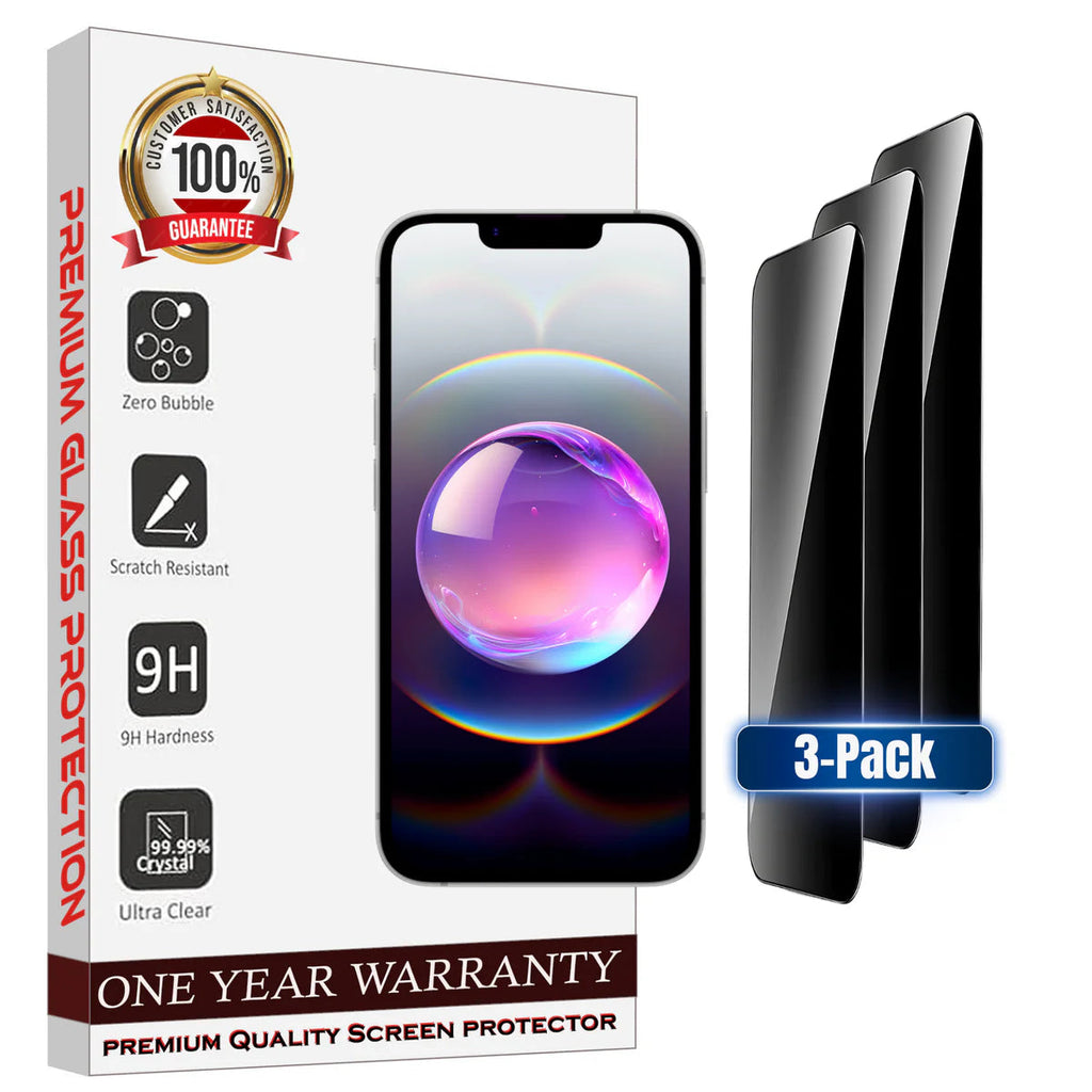 Entronix Anti-Spy Privacy Screen Protector Compatible with iPhone 17 Pro - 3-Piece Combo