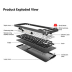 Switch Knob Hot Swap Mechanical Keyboard Kit Wireless Bluetooth 3 Mode RGB Backlit Gamer 60% Keyboard For 3Pin/5Pin