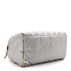 Nylon Coco Cocoon Zipped Tote Silver