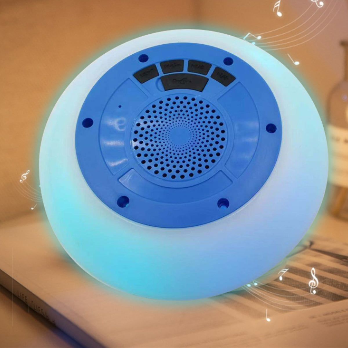 Bluetooth LED Enabled Waterproof Speaker For Pools And Outdoors