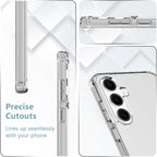 Entronix Case Compatible with Galaxy S24 FE - [Hard Back] Clear Cover