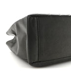 Caviar Quilted Grand Shopping Tote GST Dark Silver