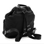 Tessuto Nylon Saffiano Medium Backpack Black