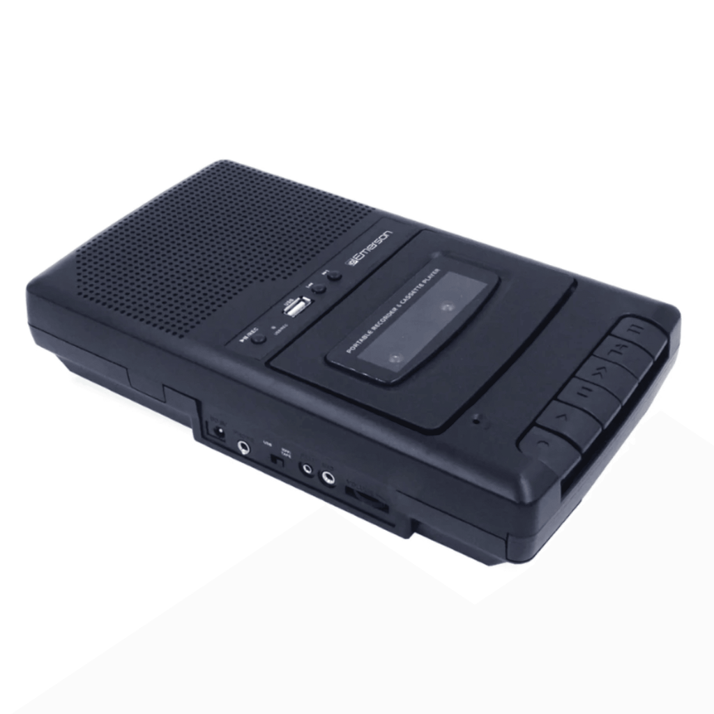 Portable Cassette Player and Recorder with Digital Conversion