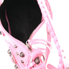 Patent Faux Leather Le Cagole Shoulder Bag XS Sweet Pink