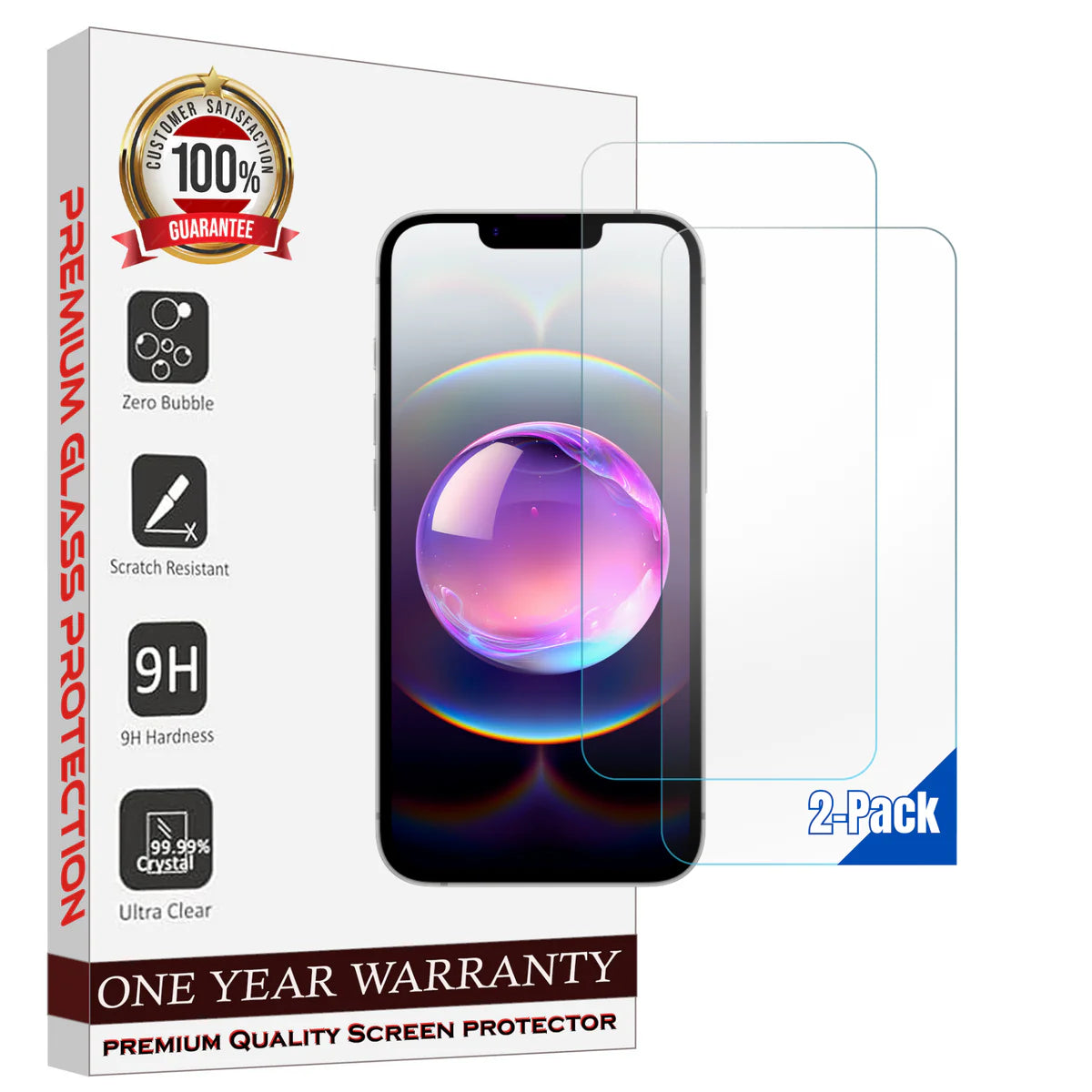 Entronix Clear Screen Protector Compatible with iPhone 16E - 2-Piece Combo