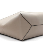 Grained Calfskin Medium Puzzle Fold Tote Taupe