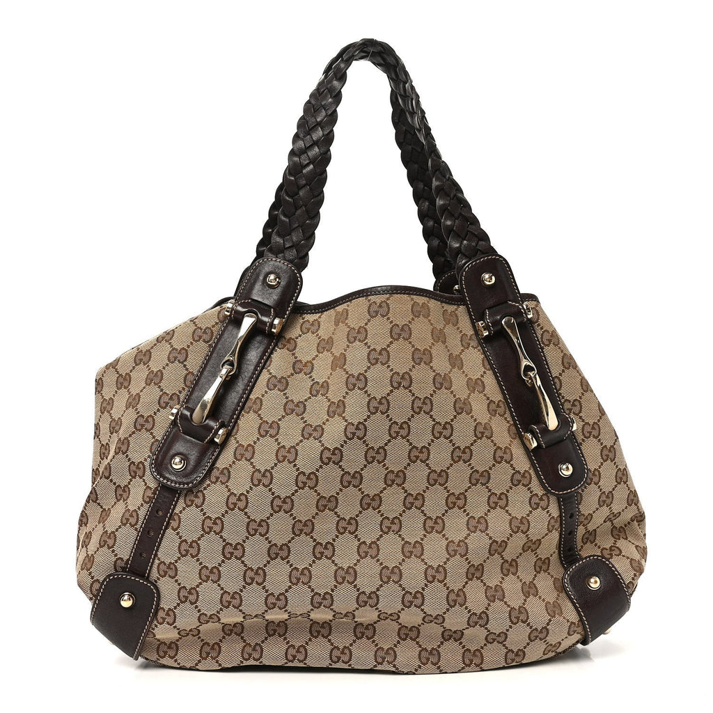 Monogram Medium Pelham Shoulder Bag Dark Brown