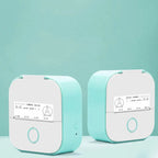 Portable Mini Thermal Label Printer Home Photo Printer Student - Greenset2