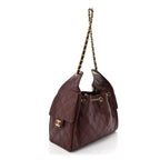 Caviar Quilted Small Chanel 25 Handbag Burgundy