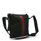Techno Canvas Web Messenger Bag Black