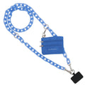 Women's Ice Chain & Pouch Phone Strap In Blue