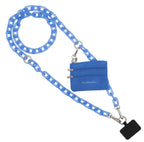 Women's Ice Chain & Pouch Phone Strap In Blue