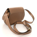 Calfskin Mini Marcie Round Crossbody Bag Nut