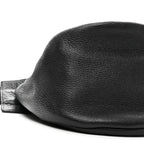 Grained Calfskin Large Slouchy Banana Bag Black