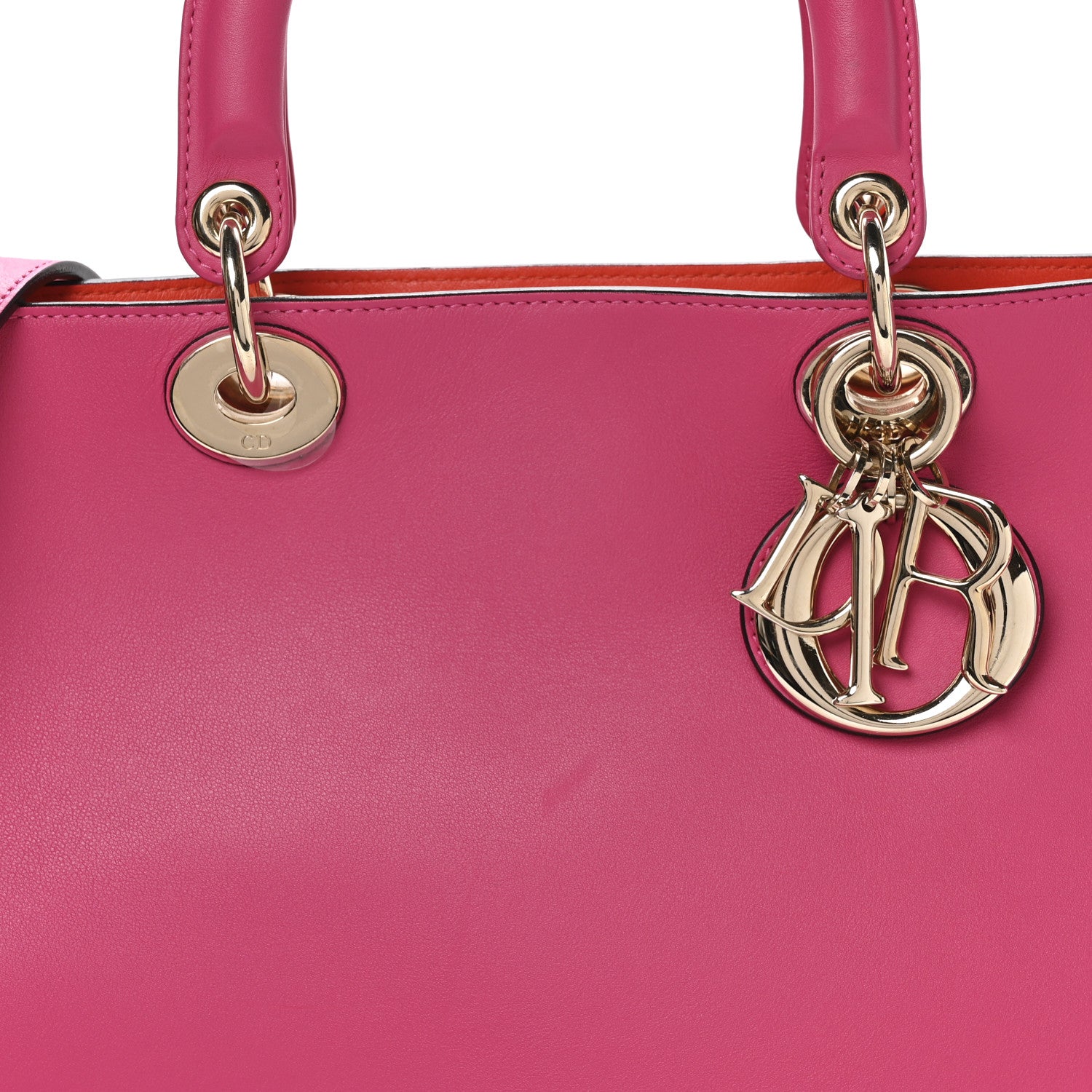 Smooth Calfskin Large Diorissimo Tote Fuchsia