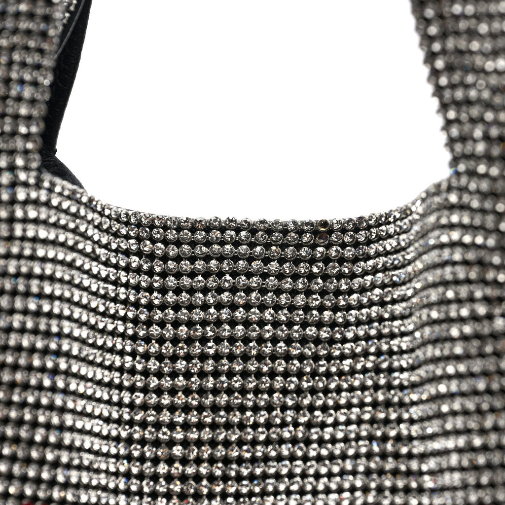 Crystal Wanglock Mini Shopper Silver