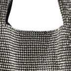 Crystal Wanglock Mini Shopper Silver