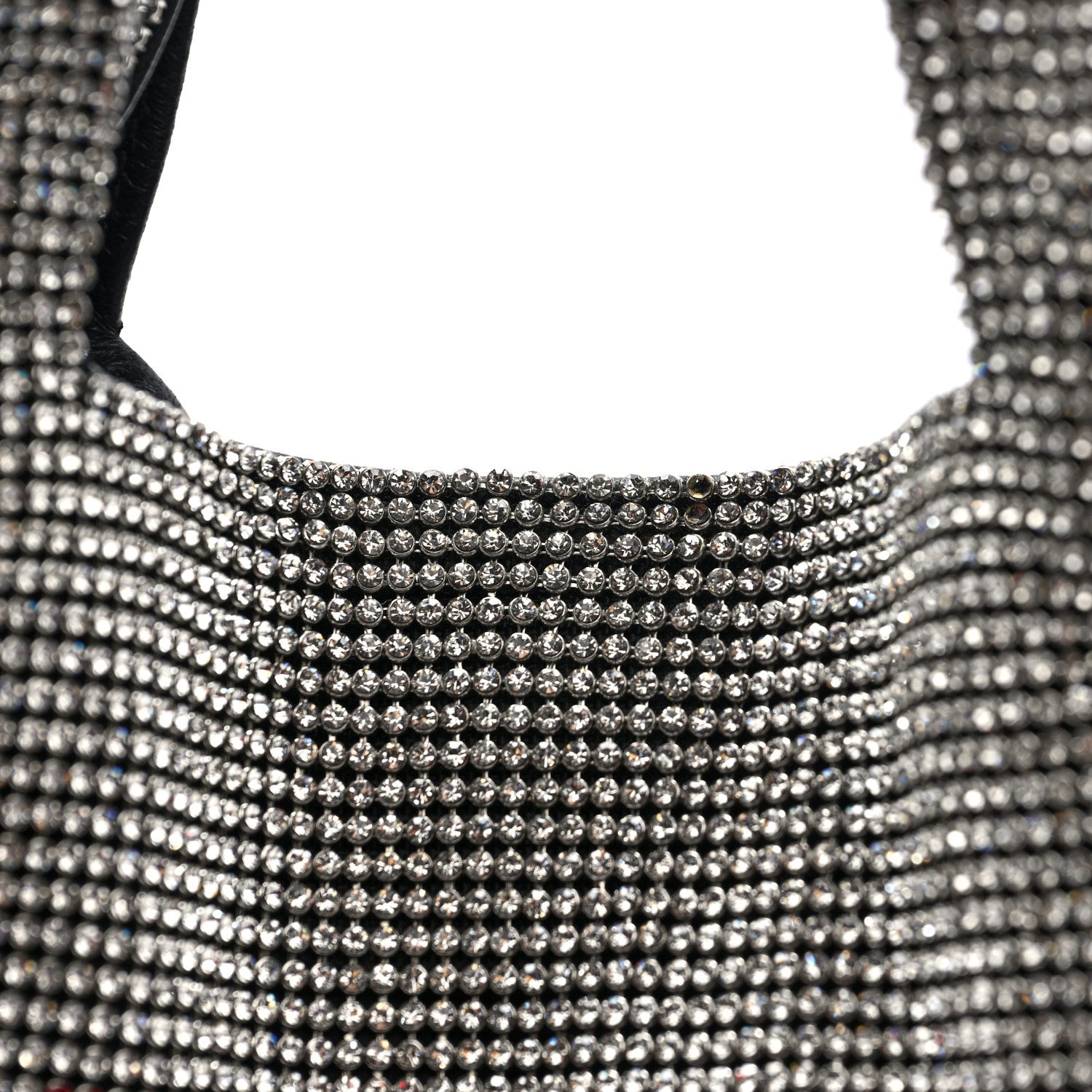 Crystal Wanglock Mini Shopper Silver