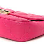 Lambskin Cannage Miss Dior Promenade Pouch Fuchsia