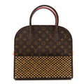 Monogram Calf Hair Spikes Iconoclasts Christian Louboutin Tote Red