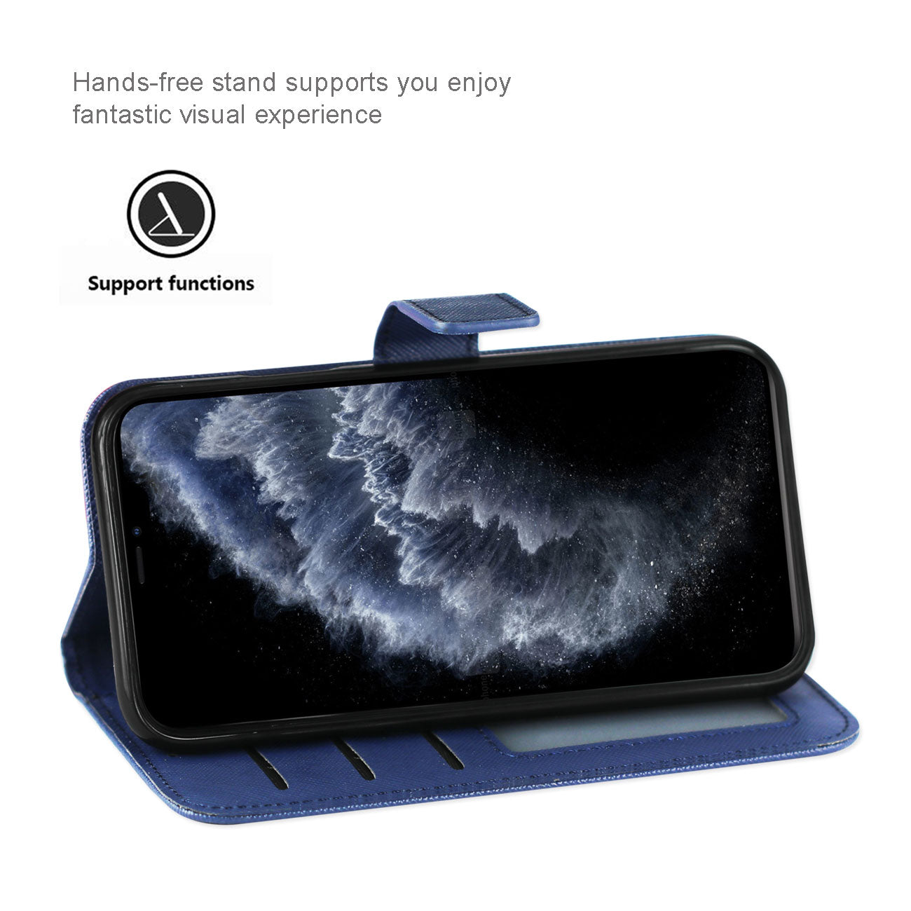 Reiko Apple Iphone 11 Pro 3-In-1 Wallet Case In Blue