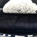 Jersey Quilted Camellia 2.55 Reissue Mini Flap Black White