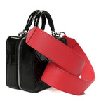 Patent Quilted Travel Kit Vanity Case Black