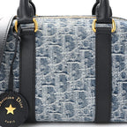 Denim Oblique Groove 20 Bag Blue