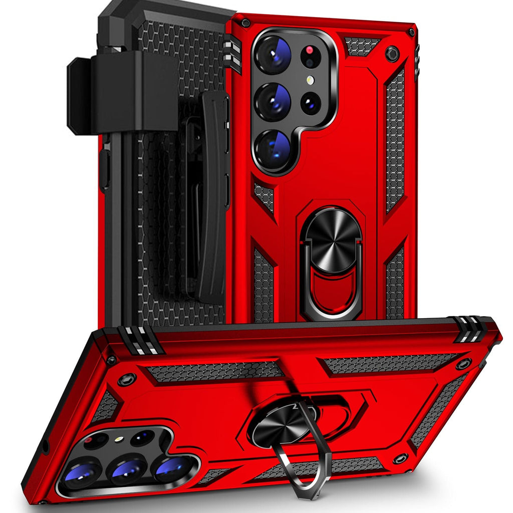 SAHARA - Raider Series Kickstand Case with Belt Clip - Samsung Galaxy S23 Ultra