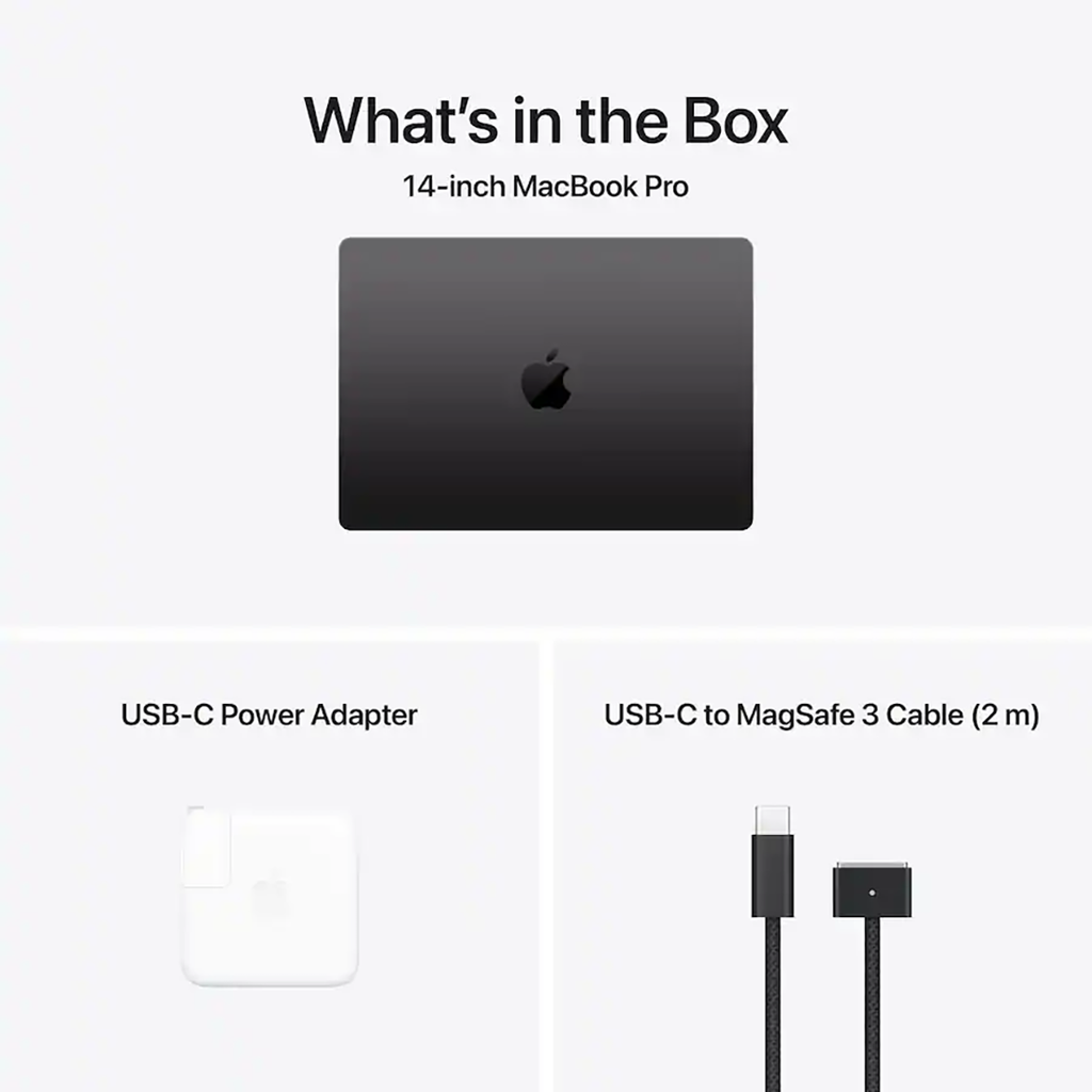 Apple MacBook Pro 14" M5 chip 16GB RAM 1TB SSD Space Black MDE14LL/A 2025 Model