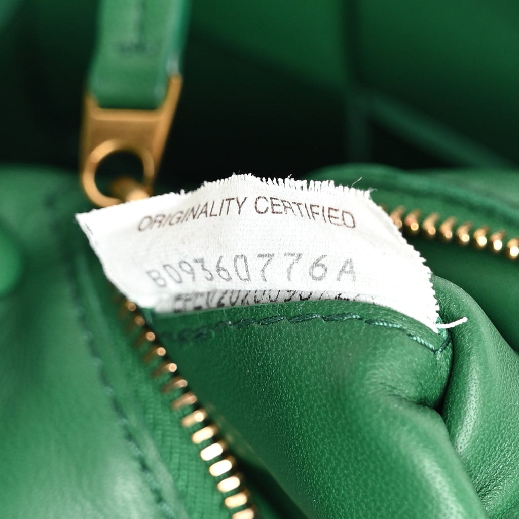 Lambskin Maxi Intrecciato Cassette Crossbody Bag Racing Green