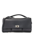Smooth Calfskin Small Bel Air Clutch On Strap Grey
