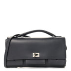 Smooth Calfskin Small Bel Air Clutch On Strap Grey