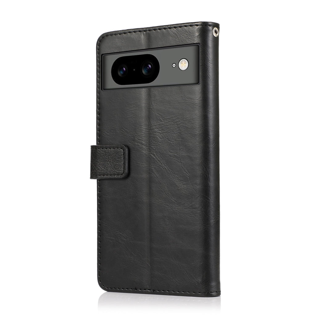 SAHARA - Indy Series Genuine Leather Folio Wallet Case - Google Pixel 8
