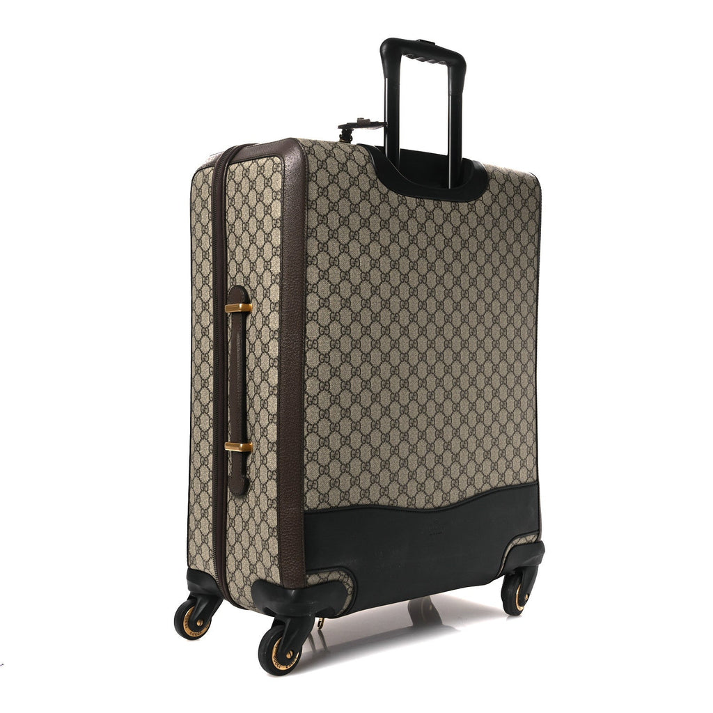 GG Supreme Monogram Web Medium Savoy Trolley Beige Ebony