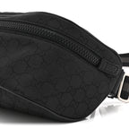 Nylon Monogram Fanny Pack Belt Bag Black