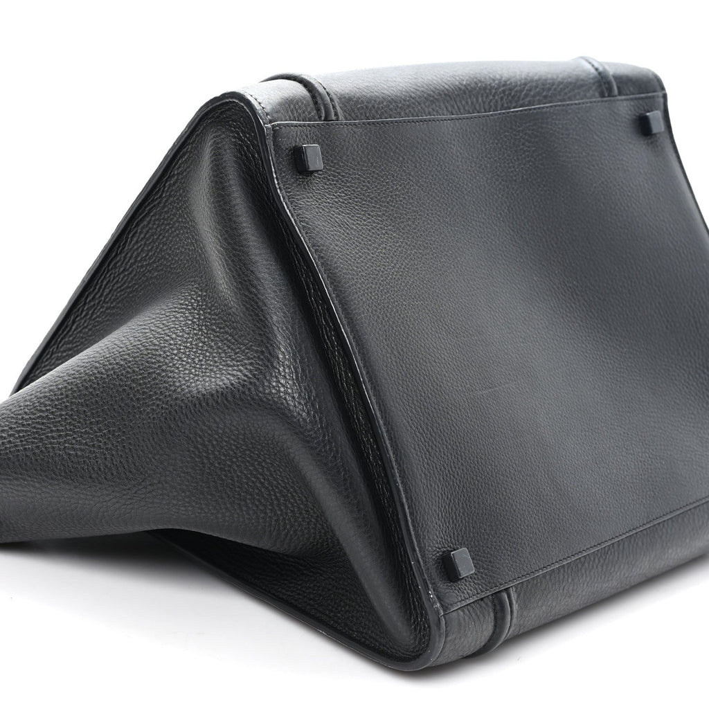 Supple Calfskin Medium Phantom Luggage Black