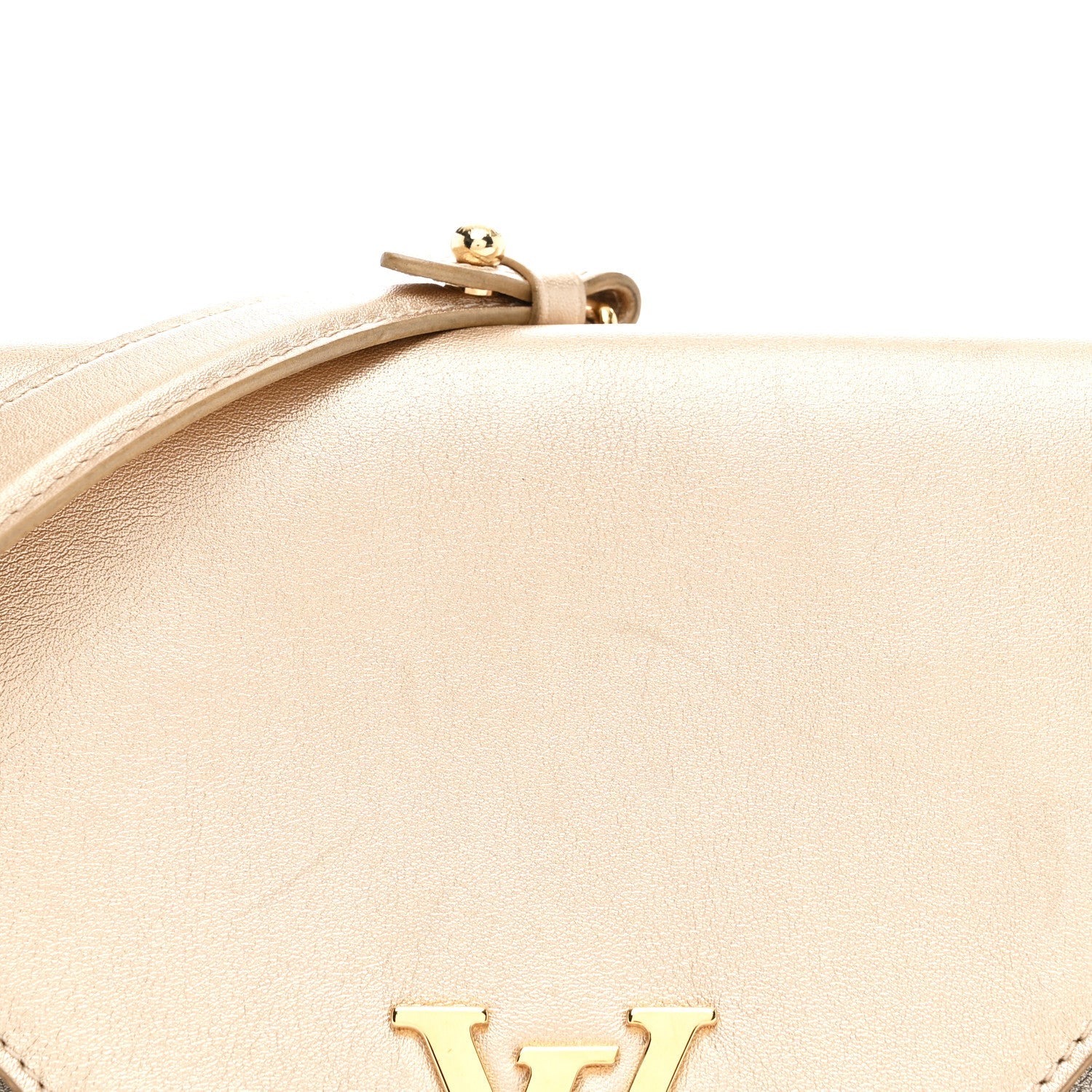 Metallic Calfskin Love Note Gold Silver