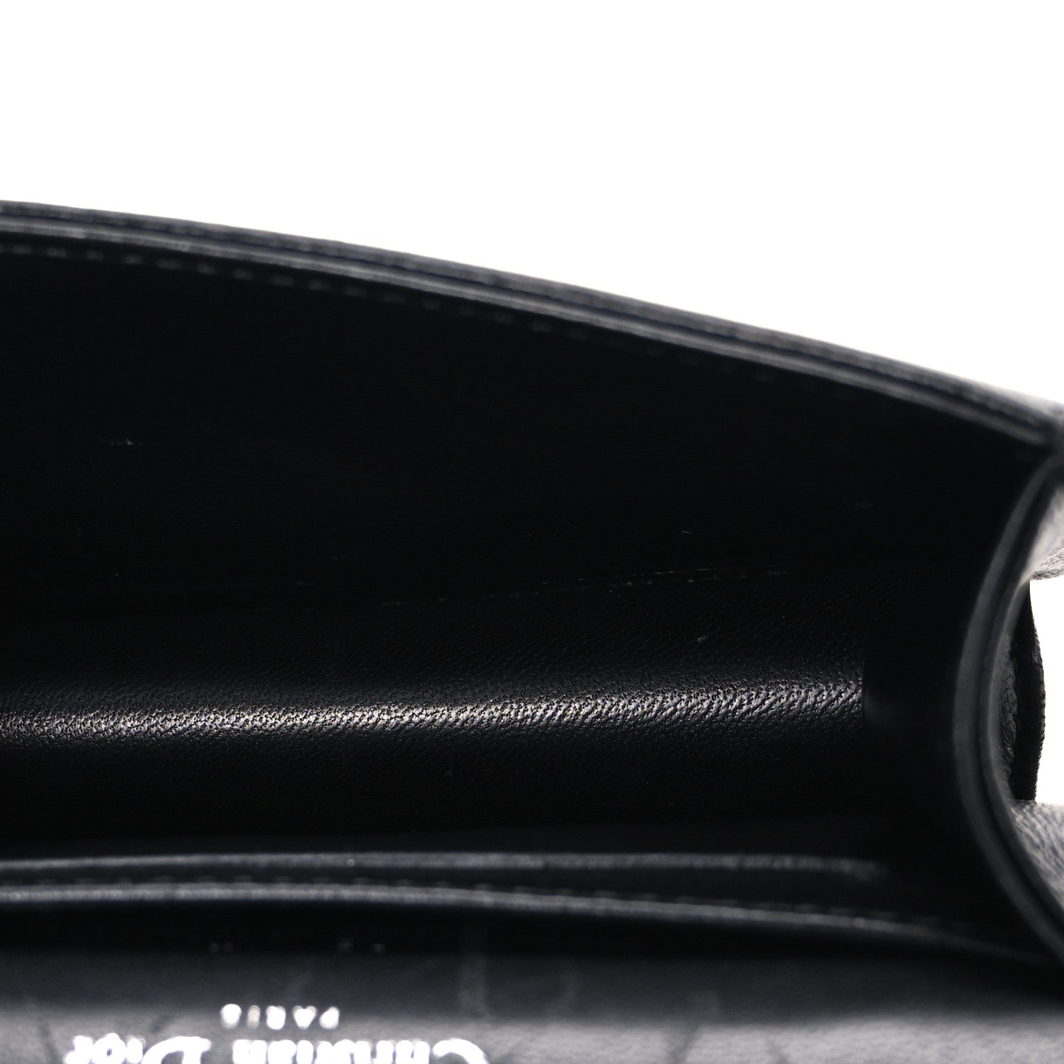 Lambskin Baby Diorama Flap Bag Black