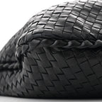 Nappa Intrecciato Medium Veneta Hobo Black