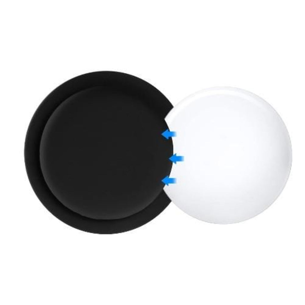 SAHARA - StickOn Silicone Case for Apple AirTag (4-Pack) - Black/White/Blue/Green