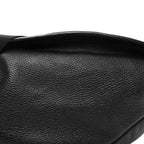 Grained Calfskin Large Slouchy Banana Bag Black